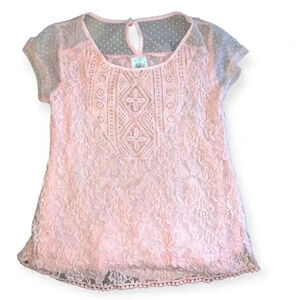 Self esteem Y2k lace blouse